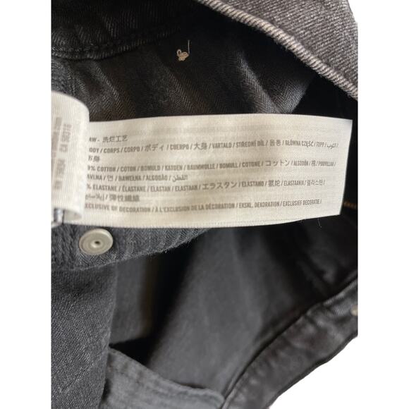 Abercrombie & Fitch Plus The Skinny High Rise Split Hem Black Jeans Size 20 Long - Picture 11 of 11